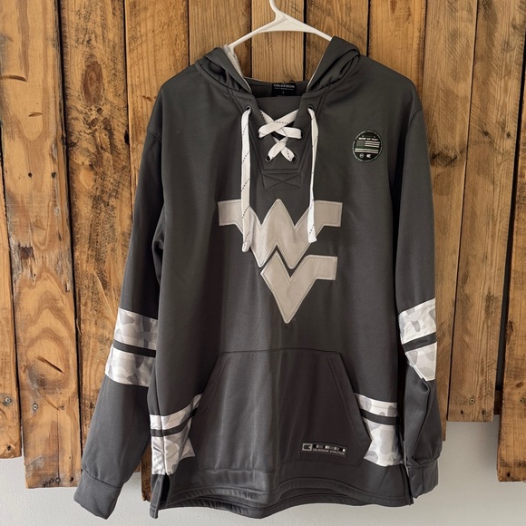 NWT West Virginia L OHT Military Inspired Appreciation Arctic Camo Hockey Hoodie - Picture 1 of 16